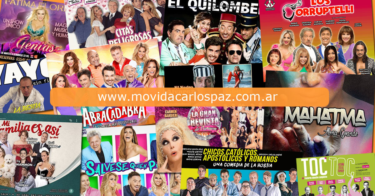 Cartelera de Obras de Teatro de Villa Carlos Paz 2016