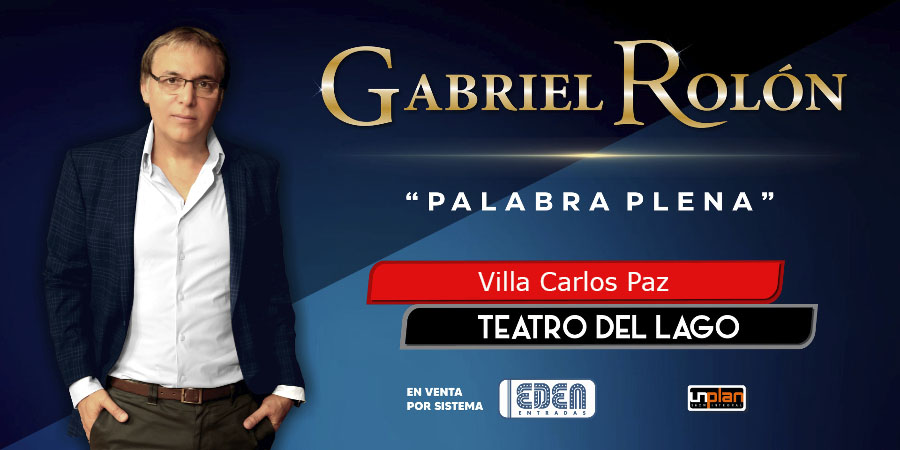 Espectáculo Palabra Plena Gabriel Rolon en Carlos Paz