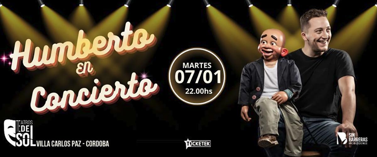 Show de Ventriloquia Humberto En Concierto - Ventrílocuo Martín Chesini - Villa Carlos Paz